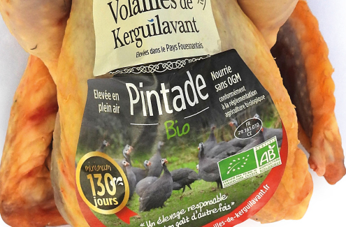 Vente de produits transformés à base de volailles bio poulet, pintades en bretagne